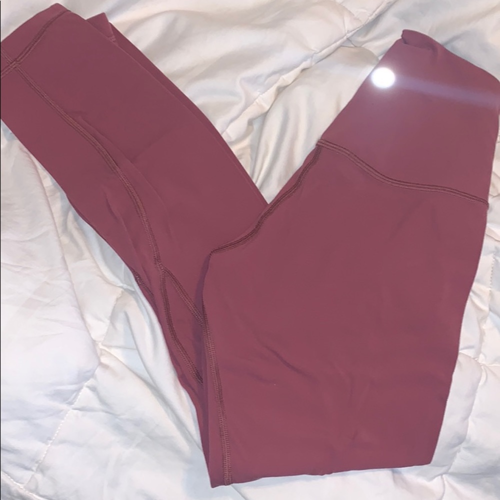Rusty pink Lulu Align Pants